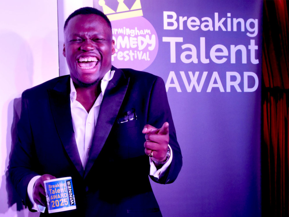 Birmingham Comedy Festival Breaking Talent Award 2025 winner RYAN S LEWIS